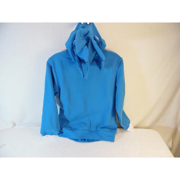 Sonic‎ Hoodie Kids Size Large Blue Fleece Material Embroidery Eyes Costume - Picture 2 of 9